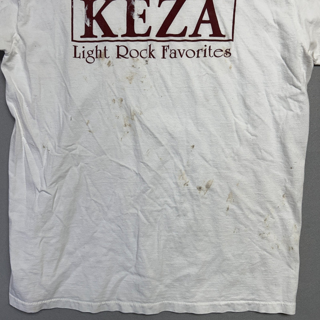 Vintage Magic 107.9 KEZA Radio Station Little Rock Arkansas White Shirt Size XL
