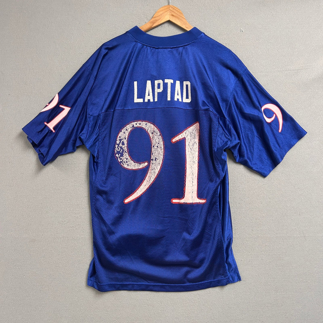 Vintage Adidas Kansas Jayhawks Jake Laptad Jersey Size Medium