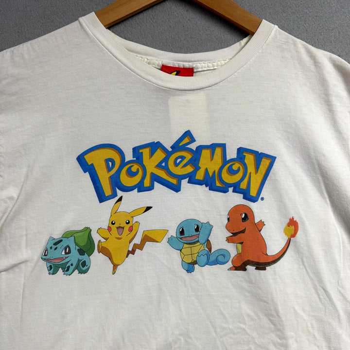 Vintage Pokemon Gen 1 Starters 2007 T Shirt Size Large