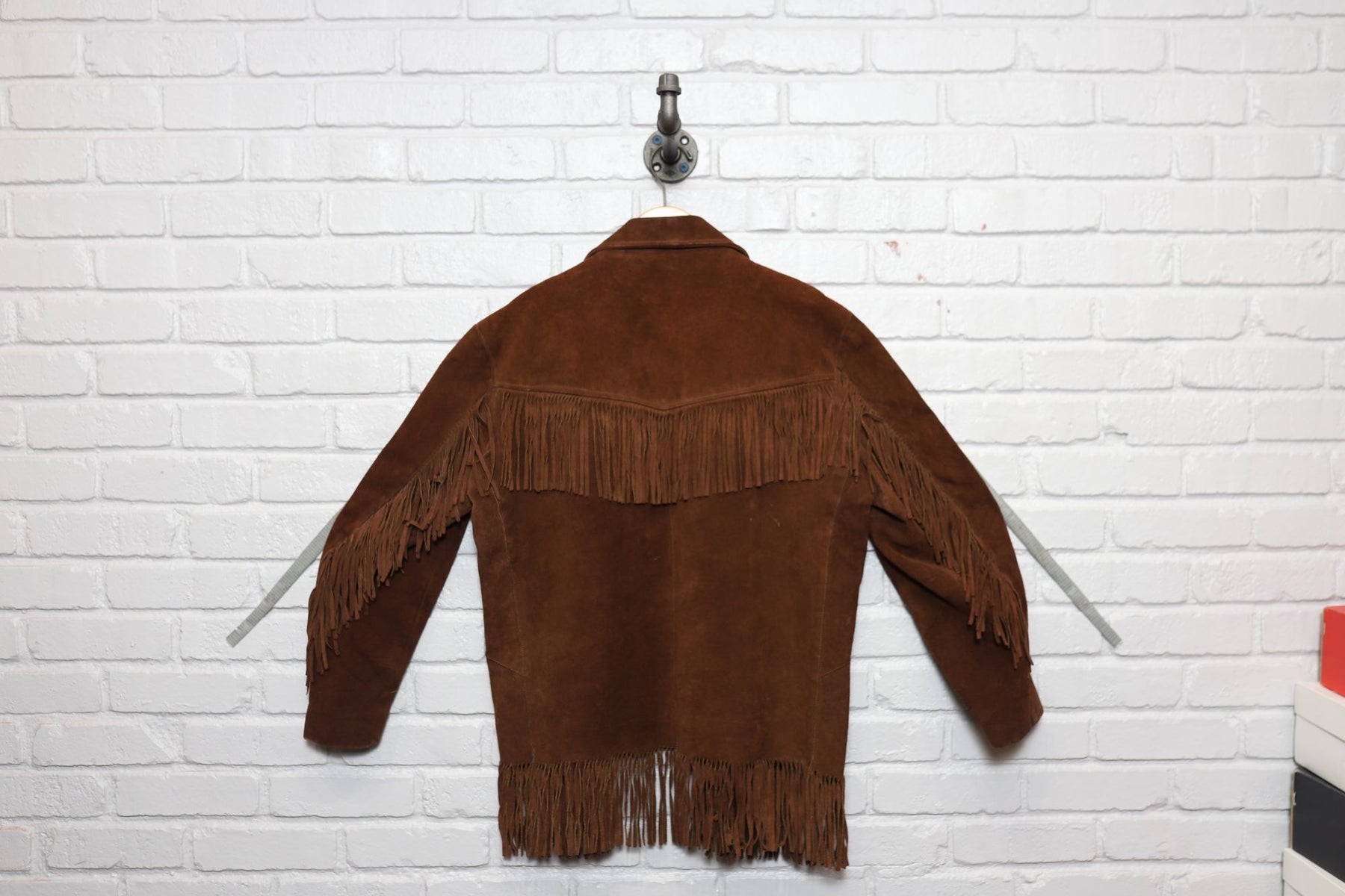 60s penneys towncraft suede fringe western jacket size large