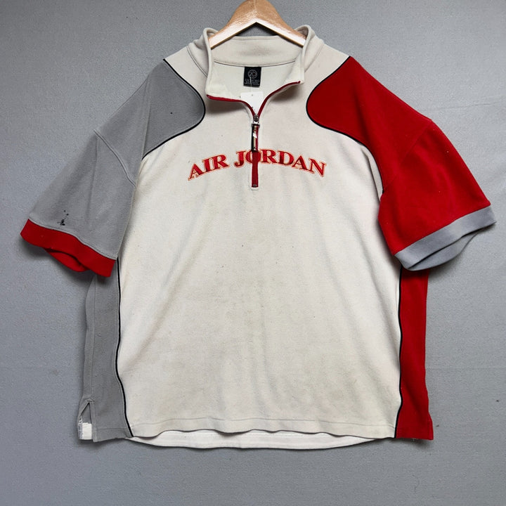 Vintage Nike Air Jordan Shirt Mens 2XL White Red 20th Anniversary French Terry