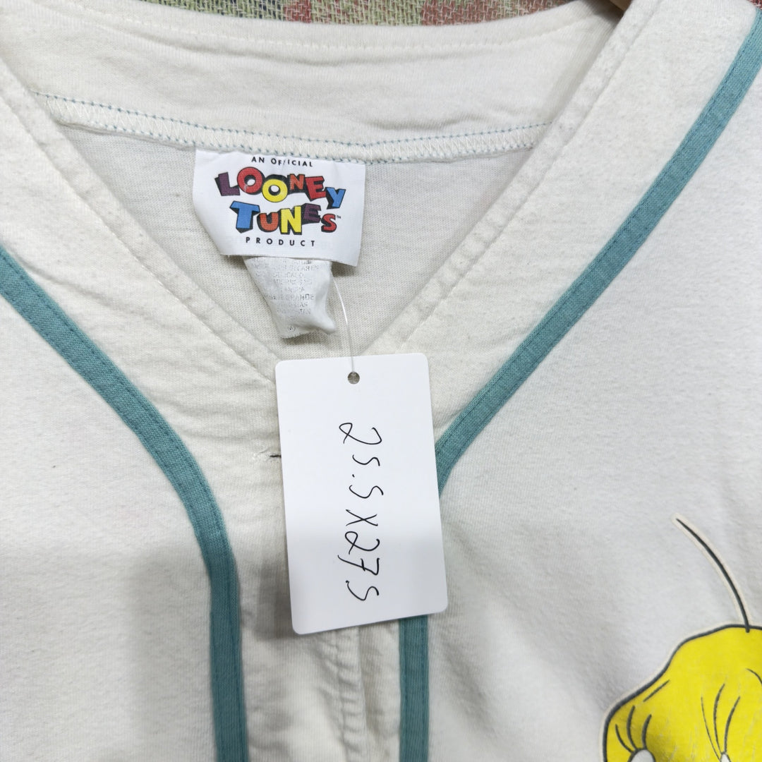 Tweety Bird Vintage Baseball Jersey Size XL 90s