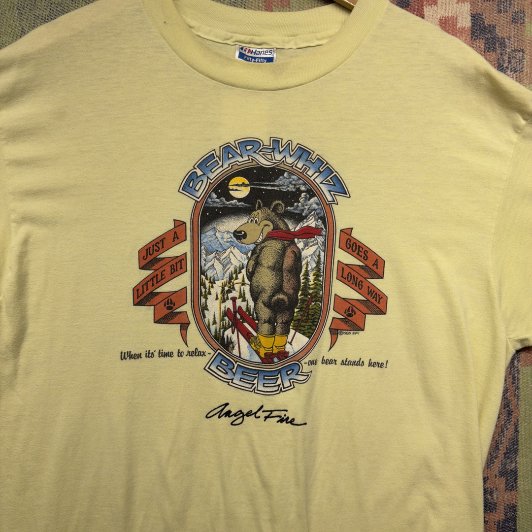 Bear Whiz Angel Fire Vintage T Shirt Size XL 80s