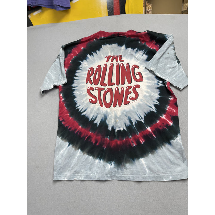 2002 Rolling Stones Liquid Blue Tie Dye Double Sided Shirt XL