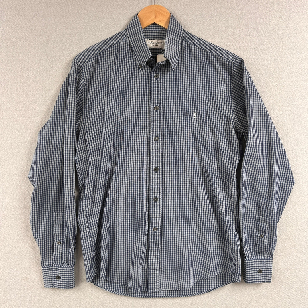 Vintage YSL Yves Saint Laurent Button Down Shirt Size Medium