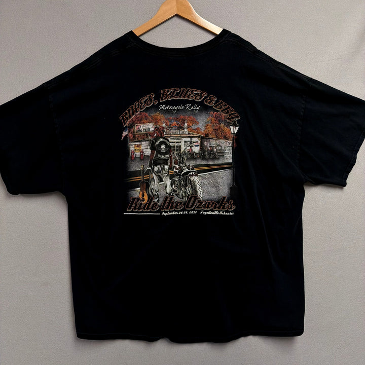 Vintage Bikes Blues and BBQ T Shirt Size XXXXL