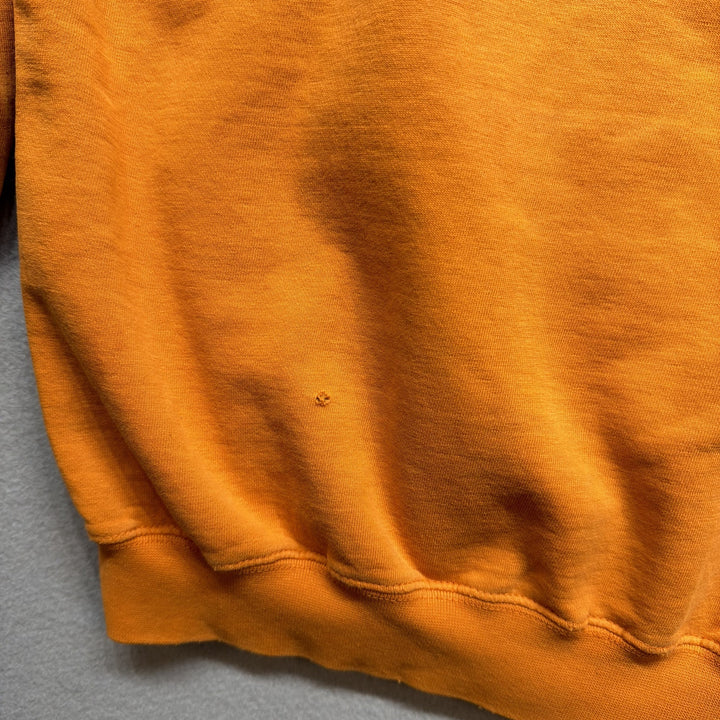 Y2K éS Skateboard Co Round Text Logo Hoodie Orange Size Large