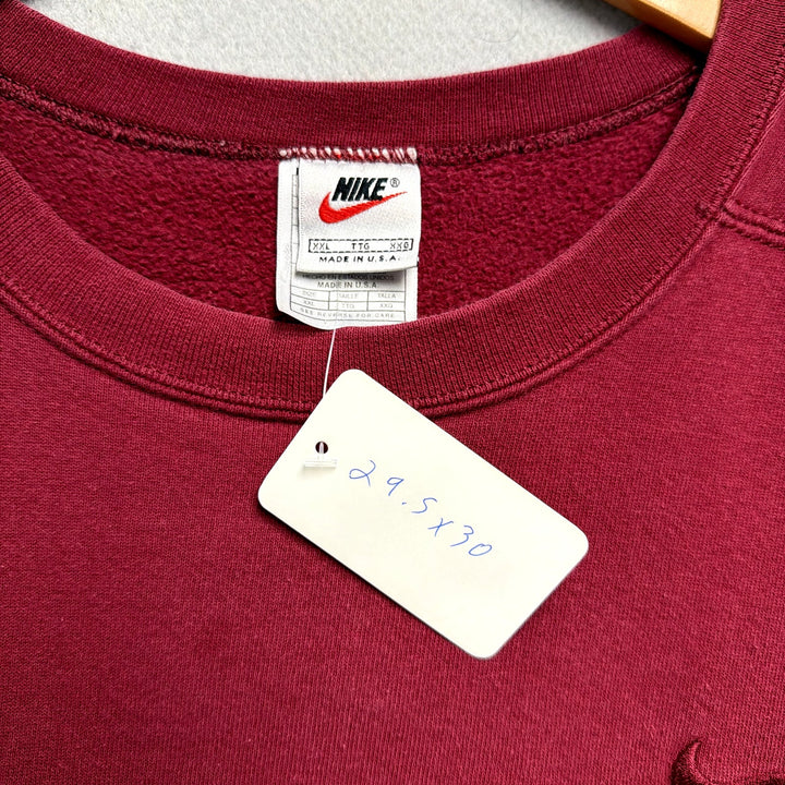 Vintage Nike Monochrome Swoosh Sweatshirt Size XXL