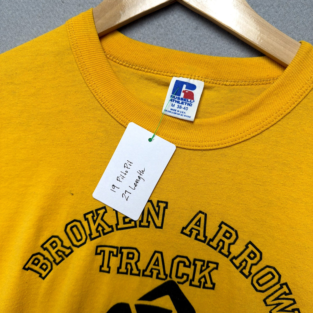 Vintage Broken Arrow Track T Shirt Size Medium