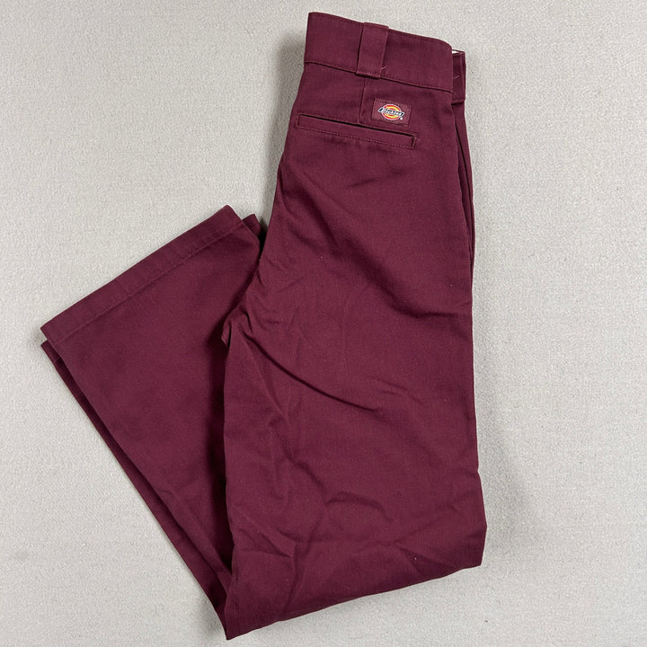 Dickies burgundy Work Pants Size 28