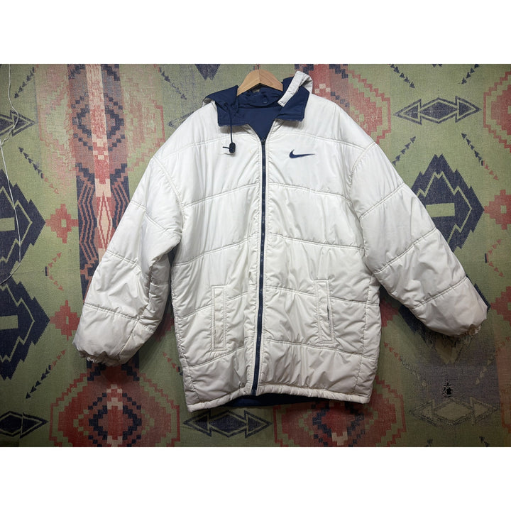 Nike Vintage Reversible Puffer Jacket Large 90s
