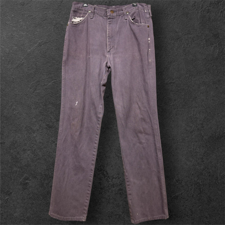Vintage Wrangler Purple 90s Distressed Faded Jeans Size  32