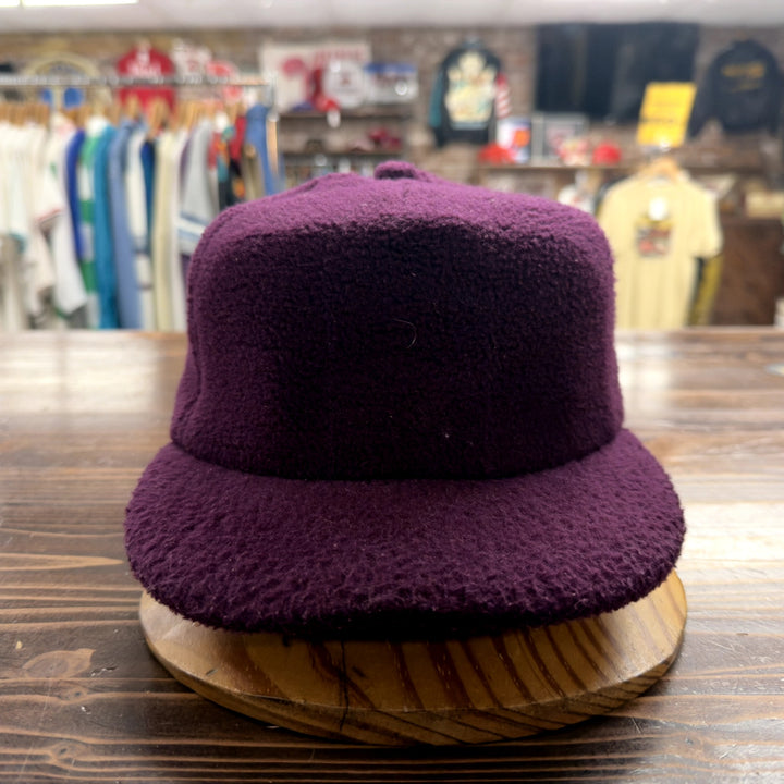 Purple Fleece Vintage Snapback Hat 90s