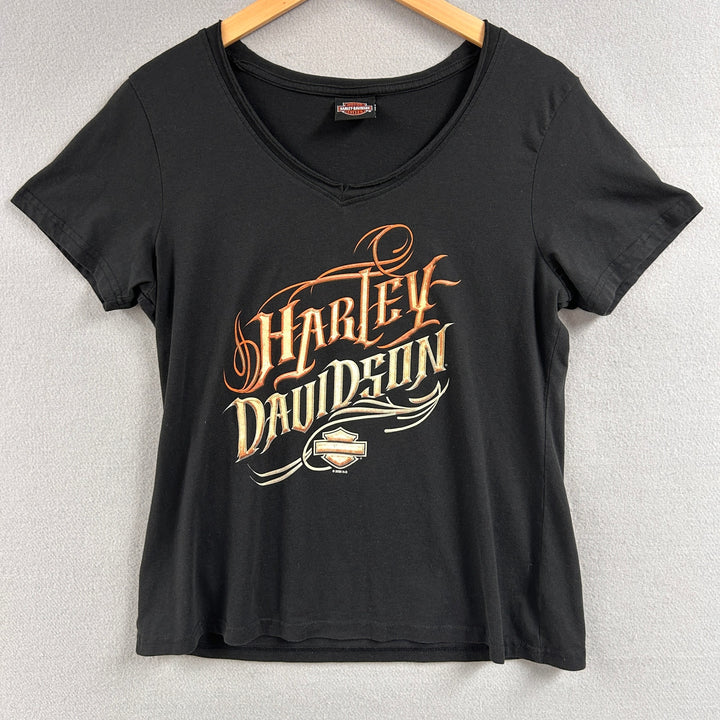 Women's Harley Davidson Big Springs Texas Black Shirt size Large