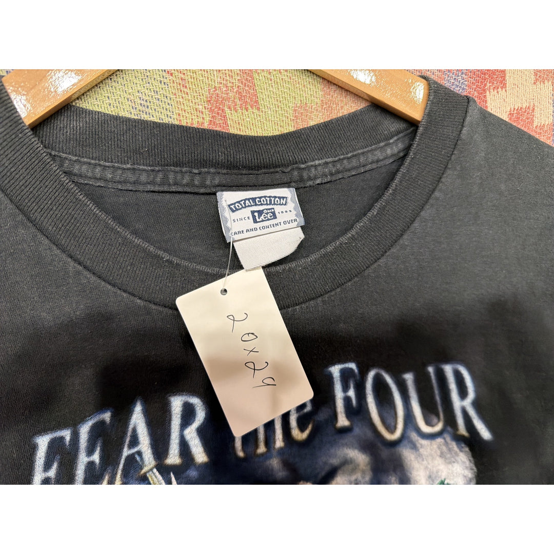 Busch Gardens Fear the Four Vintage T Shirt Size Large 2000s