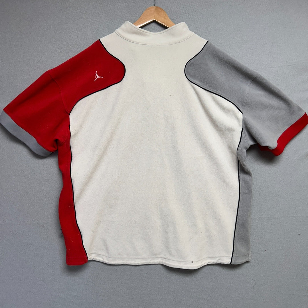 Vintage Nike Air Jordan Shirt Mens 2XL White Red 20th Anniversary French Terry