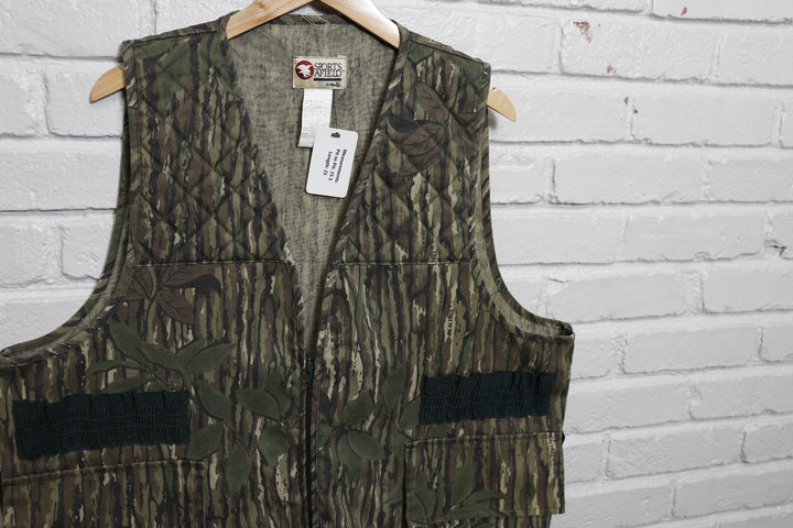 90s sports afield realtree camo hunting vest size xl