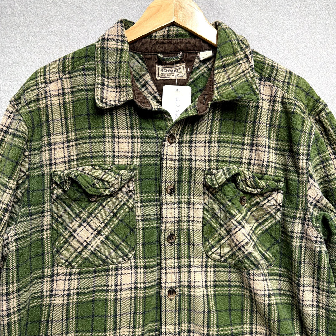 Schmidt Workwear Flannel Shirt Size Large