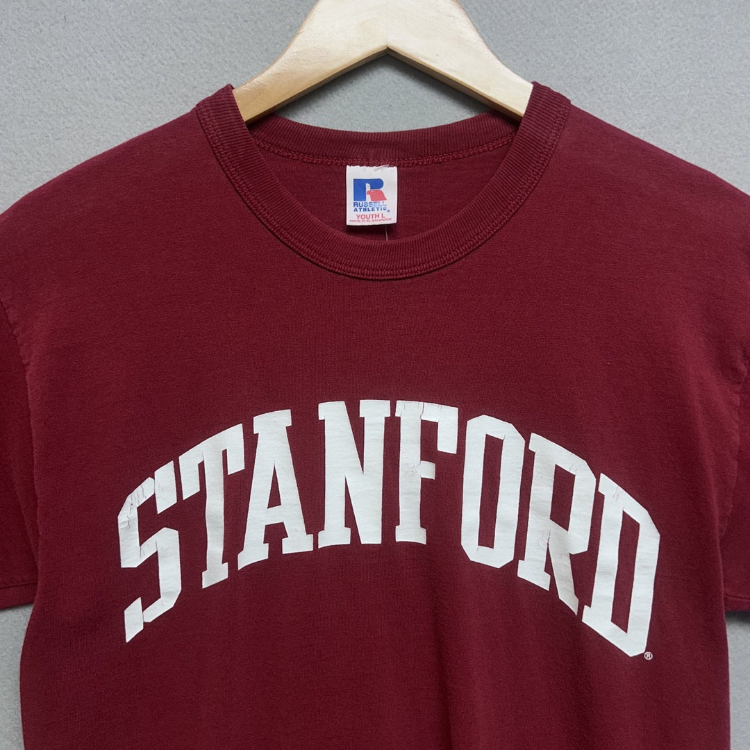 Vintage Russel Athletics Red Stanford University Shirt Youth L (Adult Small)