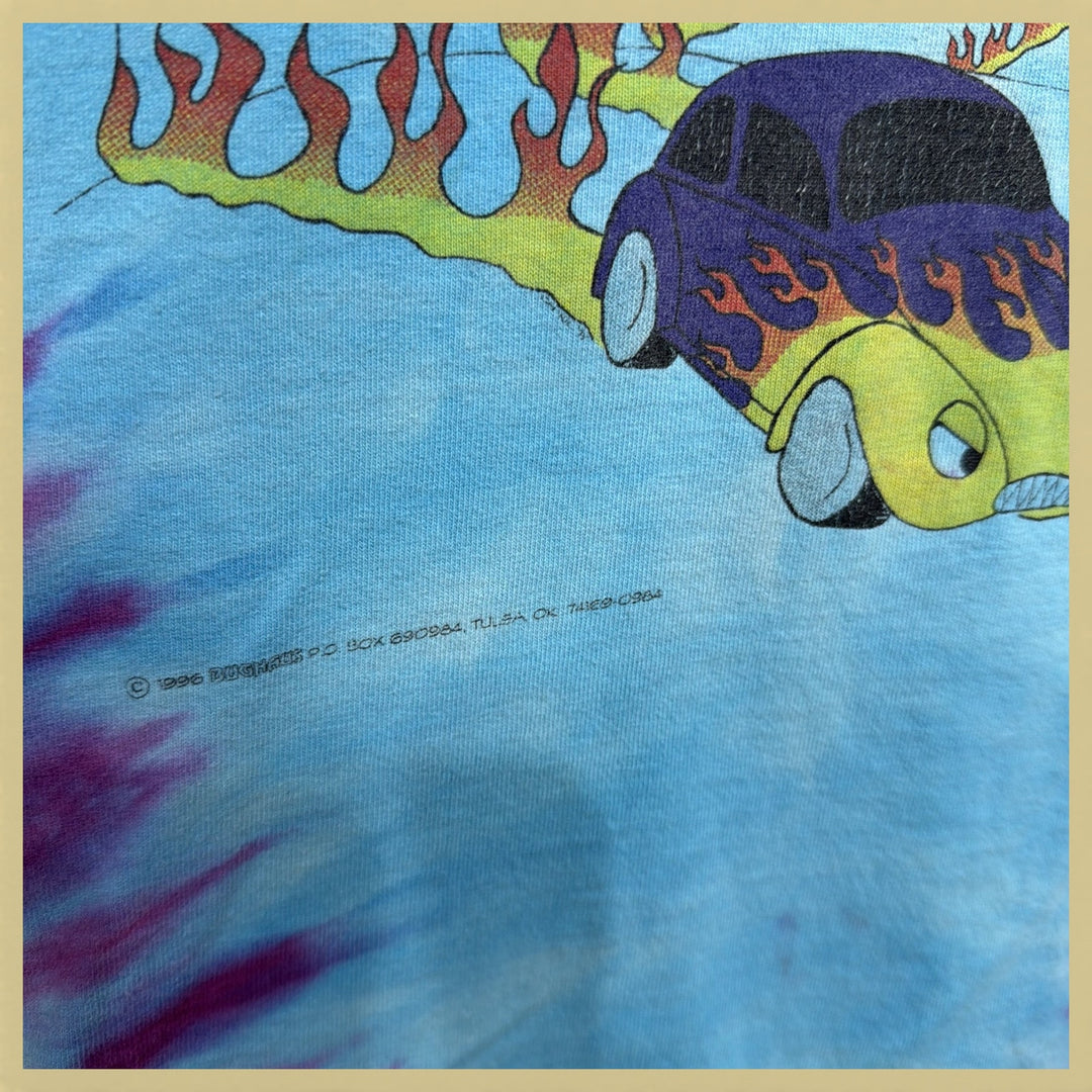 Vintage VW Bug 90s Tie Dye T Shirt Size XL