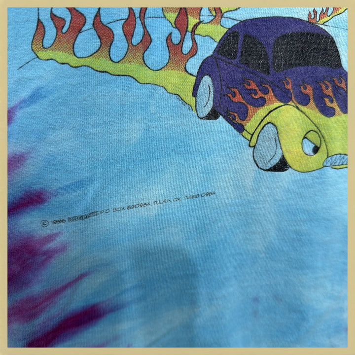 Vintage VW Bug 90s Tie Dye T Shirt Size XL