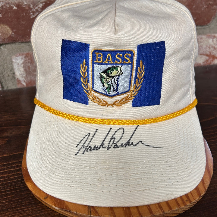 Vintage Hank Parker Signed Bass Fishing Hat