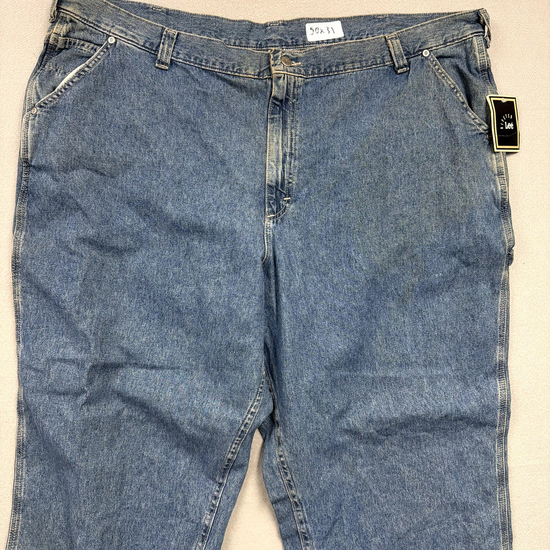 Vintage Lee Riveted Carpenter Jeans Size 50