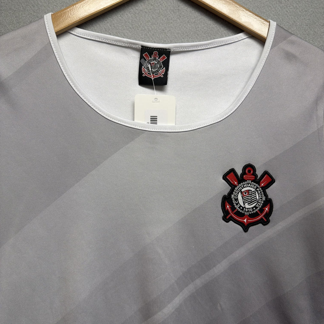 Corinthians Gray Striped Jersey Size Small