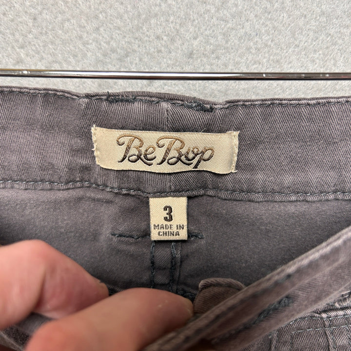 Vintage BeBop Flared Y2K Gray Pants Size 3