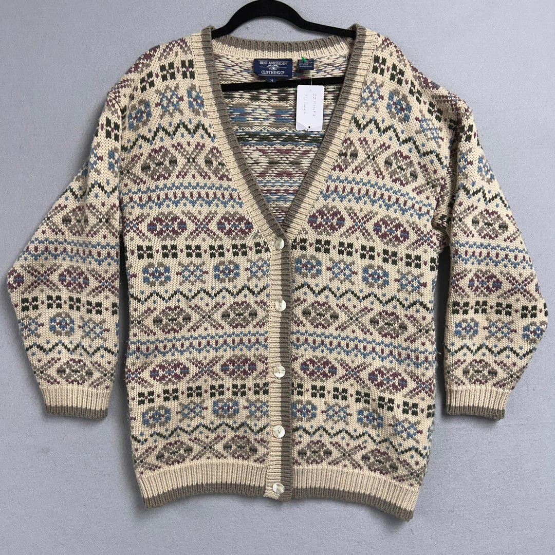 Vintage Best American Clothing Co Cardigan Sweater Size Medium