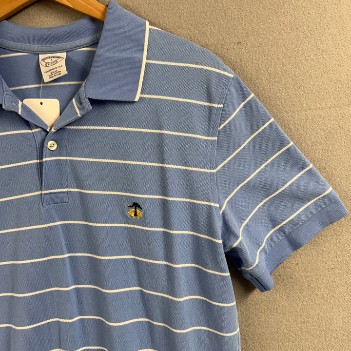 Brooks Brothers Striped Polo Shirt Size Large