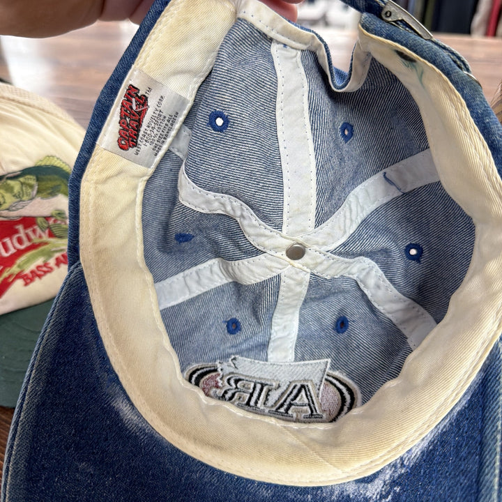 Vintage 90s Arkansas Denim Strap Back Hat