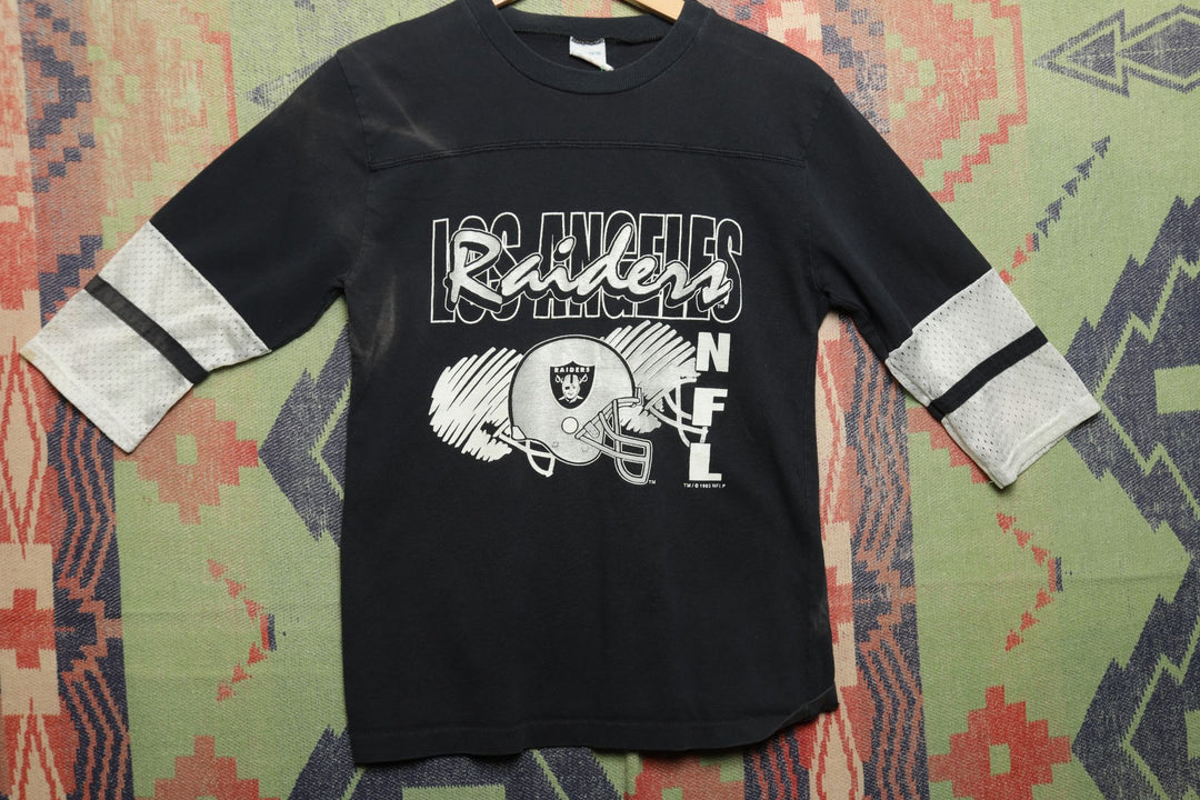 Kids LA Raiders Vintage T Shirt Large 90s NFL