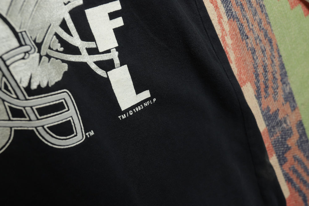 Kids LA Raiders Vintage T Shirt Large 90s NFL