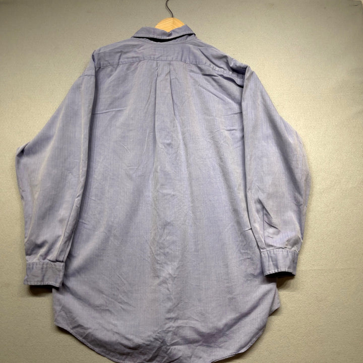 Polo Ralph Lauren Blue Herringbone Yarmouth Shirt Size XL