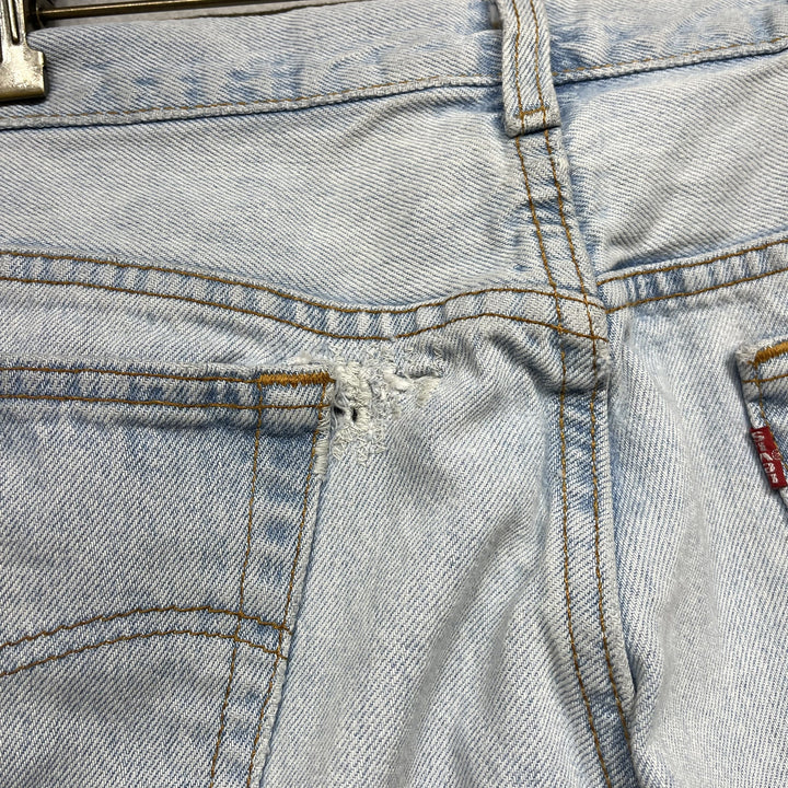 Vintage 90s Levis 501 Light Wash Button Fly Jeans Grunge Size 33