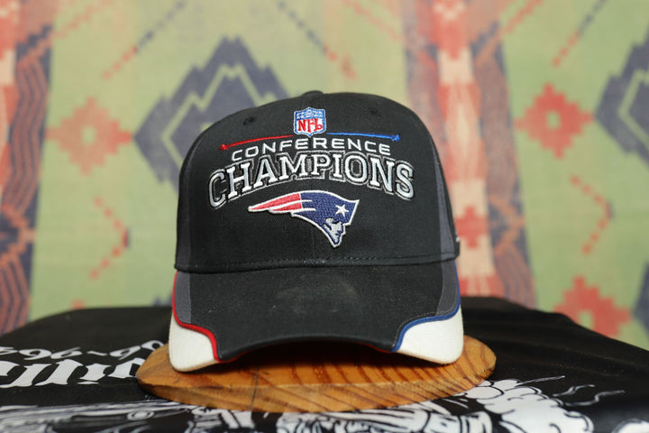 Patriots Super Bowl XLII Vintage Reebok Strap Back Hat 2000s