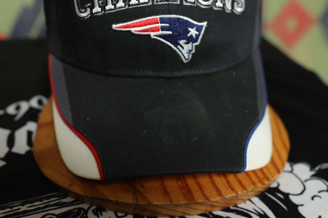 Patriots Super Bowl XLII Vintage Reebok Strap Back Hat 2000s