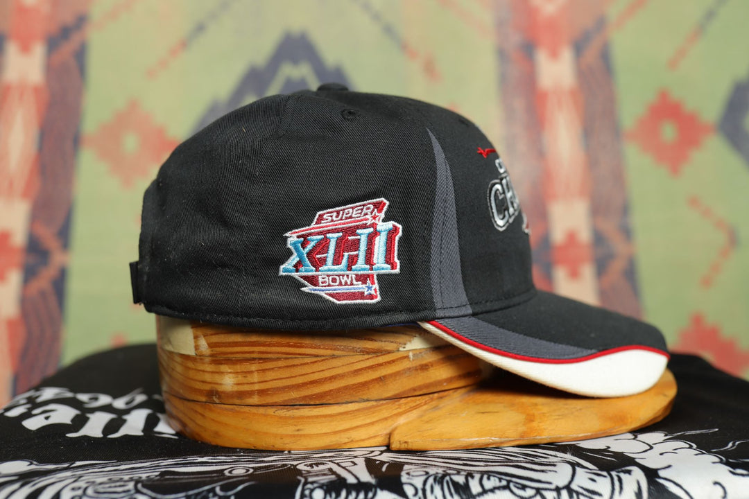 Patriots Super Bowl XLII Vintage Reebok Strap Back Hat 2000s