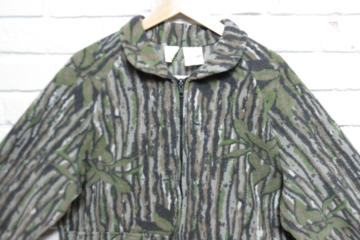 Sports Afield Vintage Camo Fleece Jacket 90s Large