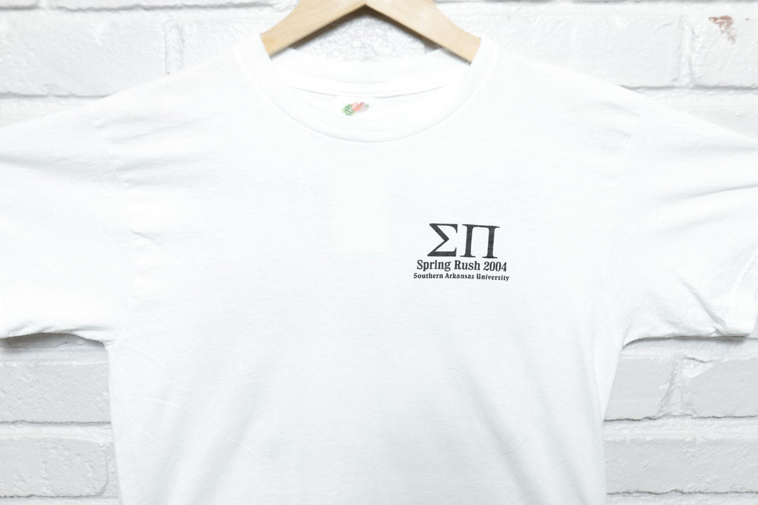 Rush Sigma Pi Vintage Be a Dick T Shirt 2000s Medium