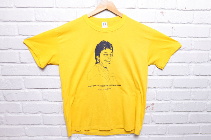 Mike Andretti Rookie of the Year Nascar Vintage T Shirt Large 80s