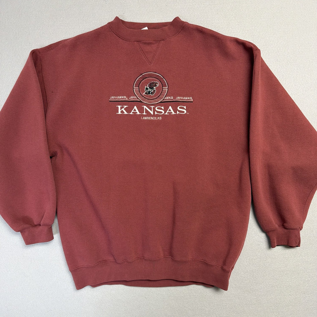 Vintage University of Kansas Jayhawks Sweatshirt Size XL