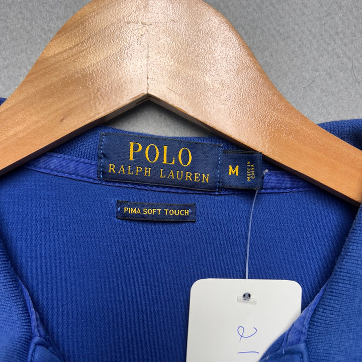 Men's Polo Ralph Lauren Blue Pima Cotton Medium Colored Pony