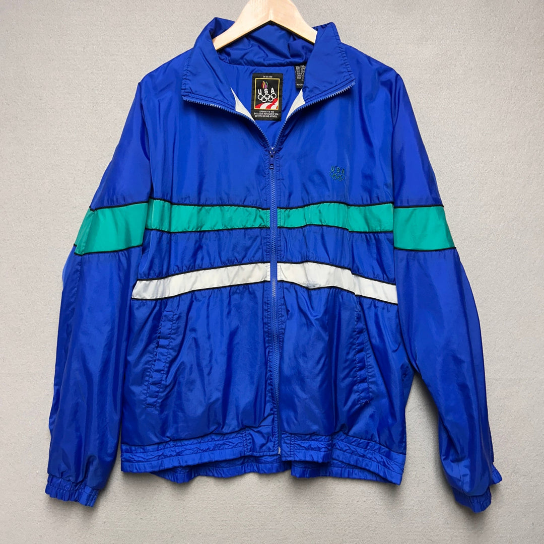 Vintage USA Olympics Windbreaker Jacket Size Large