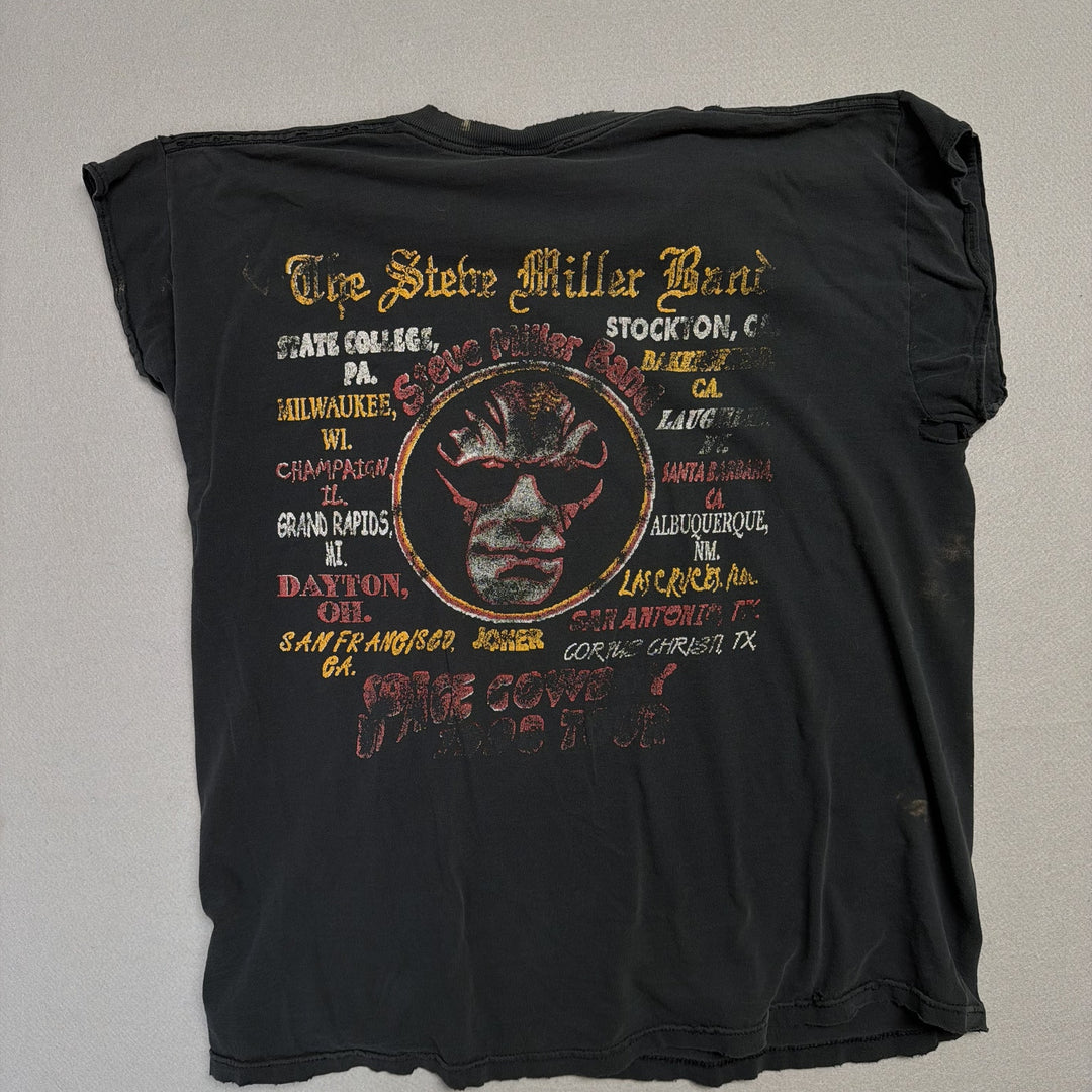 Vintage Steve Miller Thrashed Tour T Shirt Size XL