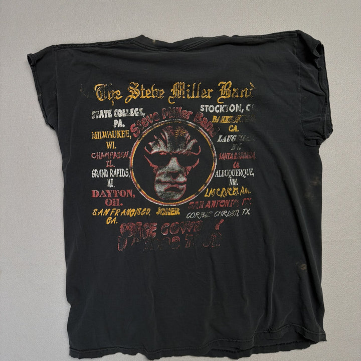 Vintage Steve Miller Thrashed Tour T Shirt Size XL