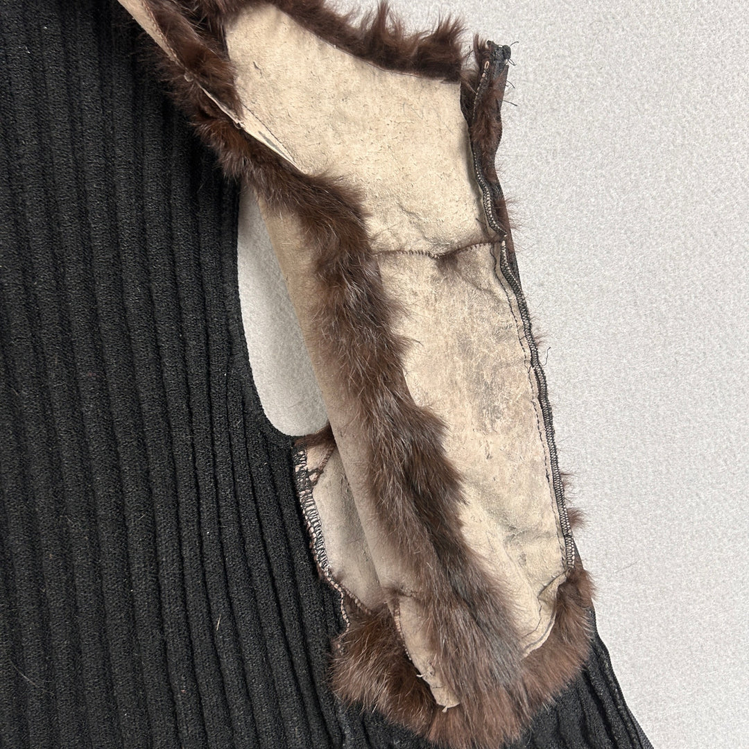Arden B Rabbit Fur  Sweater Vest Size Small