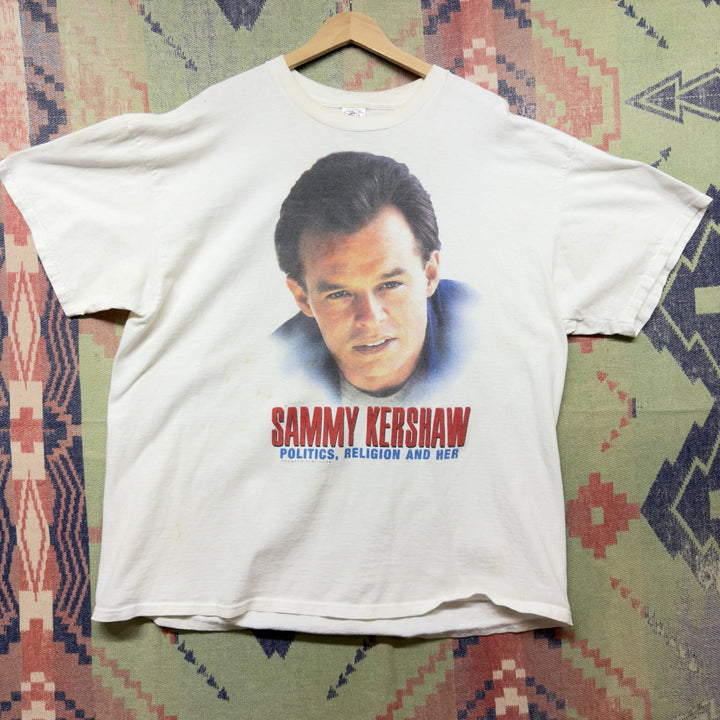 Sammy Kershaw Vintage Tour T Shirt Size XXL 90s