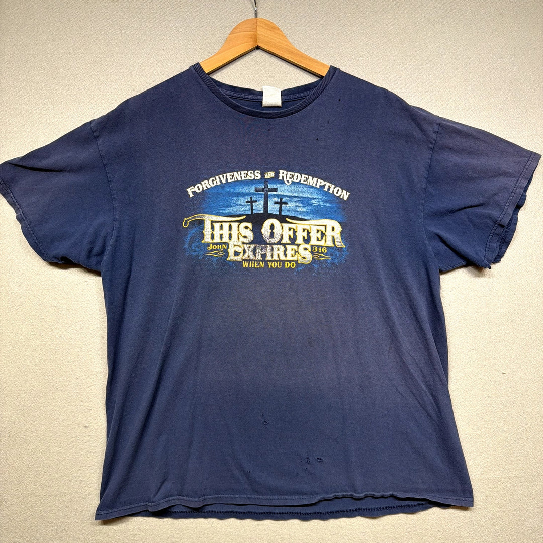 Vintage This Offer Expires Jesus T Shirt size XL